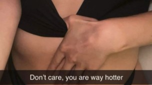 18 yo gym girl sucks trainers dick snapchat