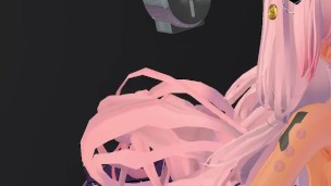 Dark skin girl deepthroats huge dildo