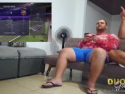 He loses his bet on FIFA and swallows all my cum 2/16