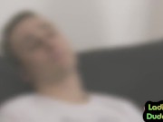 Retro strapon amateur babes enjoy pegging dude chilling 4/16