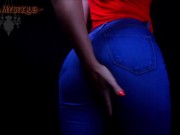 Jeans Ass Worship JOI on a Cold Windy (noisy) Day - femdom pov ass domination jerk off instructions