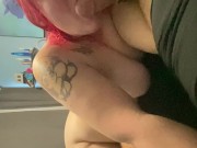 Stepsister mills my thick dick while stepmom gone 6/16