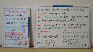 Selling price, purchase price, list price and discounted price[JapanMath](Big)