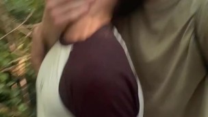 Twink ass takes fat dick raw in public @joaquinsantanax