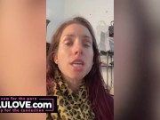 Big boobs babe stuffing panties closeups, panty fetish cameltoe wedgie, gentle femdom cuckolding dirty talk - Lelu Love 13/16