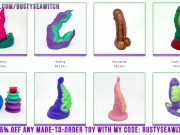 TentickleToys Frankie Review - Busty Mad Scientist Loves Monster Dildos - BustySeaWitch 2/16