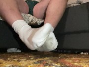 Soft, dirty sock ASMR rubbing :)