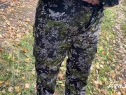 milf sat down to pee in nature 15/16