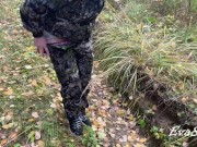 milf sat down to pee in nature 6/16