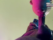 MTA SUBWAY DRIVER CAUGHT GIVING SLOPPY HEAD 7/16