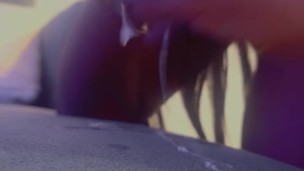 Nasty Slut Giving Sloppy Head To Dildo