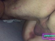 Last night my playful wifey put on her slutty corset and fishnet stockings so I had to fuck her and post it on Wifebucket 14/16