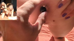 Desperate Redhead Lets BF Fill Her Ass with Cum After Blowing Him