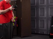 Femdom British voyeur in lingerie teases 7/16