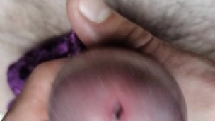 I masturbate my stinky dick with panties of a friend