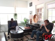 Big Tittied Wife Fucks Hubbie's Massive Cocked Partner 4/16