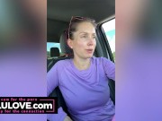 Big boobs babe flexing muscles naked in mirror, tiny bikini, big cumshot on tits, boobjob JOI dirty talk - Lelu Love 3/16