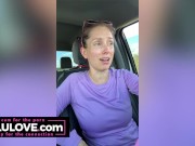 Big boobs babe flexing muscles naked in mirror, tiny bikini, big cumshot on tits, boobjob JOI dirty talk - Lelu Love 4/16