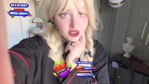 May i cum in my tights and then fill your mouth with real SQUIRT? Hot teen Goth girl videocall you