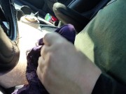 Cumming in friends panties while driving almost caught 4/16