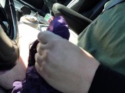 Cumming in friends panties while driving almost caught 6/16