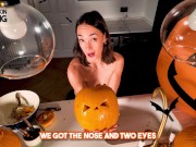 TOPLESS PUMPKIN CARVING - Screenshot 10 of 16 - Adorable