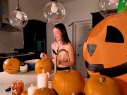 TOPLESS PUMPKIN CARVING - Screenshot 15 of 16 - Adorable