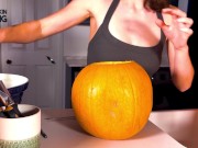 TOPLESS PUMPKIN CARVING - Screenshot 5 of 16 - Adorable