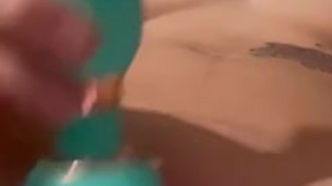 Playing with my wand while my boyfriends downstairs