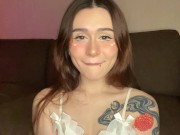 Cute girl makes ahegao, fooled around and drools