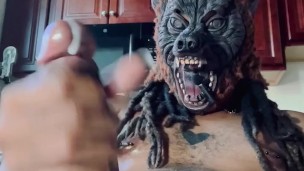 WEREWOLF GROWLING WHILE MASTURBATING!!