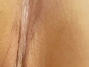 Playing with my pussy and ass and moaning on the bed