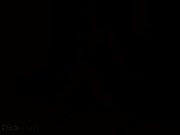 Busty brunette playing with herself after seeing a small cock 1/16