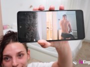 Amateur Spanish teen seduces her faltmate when she finds out he sniffs her panties 2/16