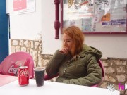 Blonde hottie Safira wants a dick between her BIG TITS! 3/16