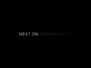 TUSHYRAW Sexy Redhead gets her ass filled with cock