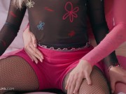 ULTRAFILMS Amazing lesbian couple Bella Spark and Cherry Candle having fun in the afternoon 1/16