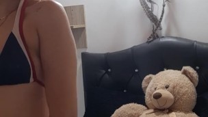 My horny friend makes video and records herself for her Suggar.
