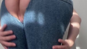 Hot MILF rides her wet pussy on a big dildo