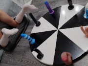 Wheel Of DILDOS! BBC, Huge Cock and DP dildo Round 1/16