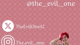 Hot Goth RedHead Elf Sucking Dildo