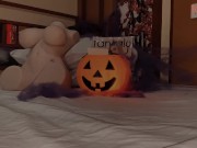 Dirty witch uses a Tantaly doll for her ritual and gets cum in her pussy - Filipina Porn Video