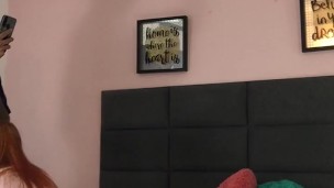 I give my lover's cock a delicious blowjob and he fills me with milk