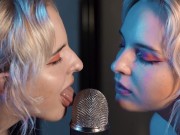 ASMR Double Licking Blue Yeti Mic