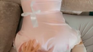 Pegging my husband while dressed as a sissy - check out my links for full video