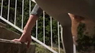 Huge dildo fuck