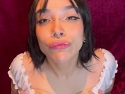 Cumslut JOI Long Tongue Begging for your Cum with Countdown