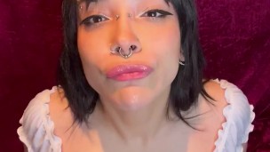 Cumslut JOI Long Tongue Begging for your Cum with Countdown