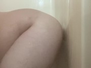 Chubby wet Shower fun 🚿💦🍆🍑 you want play 😊