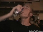 College teen whores partying and teasing